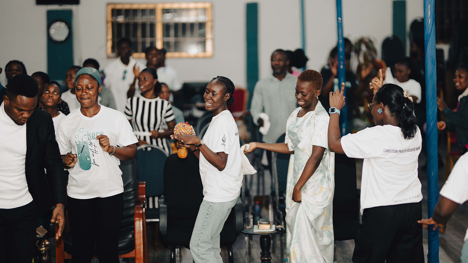 Worship service in progress