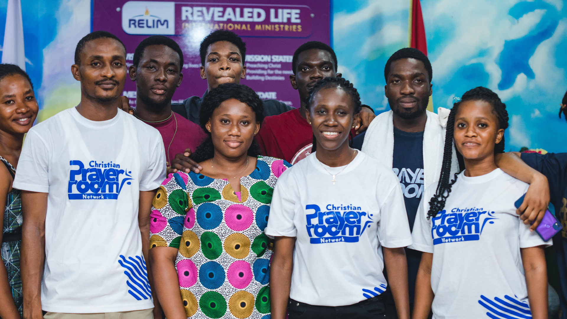 Community members in fellowship